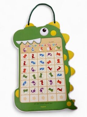 Dinosaur Potty Training Magnetic Chart Board - Green & Yellow